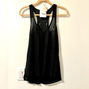 Lucus Hugh Black Mesh Tank Sz. S *EUC* MSRP:$158+tax